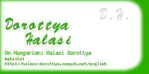 dorottya halasi business card